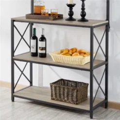 Yaheetech 63″ H Kitchen Baker’s Racks With 2 AC Outlets, 4-Tier Microwave Oven Stand 12 Yaheetech 63″ H Kitchen Baker’s Racks With 2 AC Outlets, 4-Tier Microwave Oven Stand -Famous Furniture Store GUEST 31ad69e7 25af 4017 ad56 ccbf9073b58d