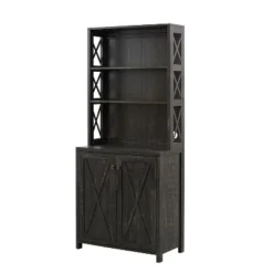 Home Source Elegant Charcoal Bar Cabinet | Kitchen Cabinet With Microwave Stand 15 Home Source Elegant Charcoal Bar Cabinet | Kitchen Cabinet With Microwave Stand -Famous Furniture Store GUEST 321bb55e 1fac 4194 9ec4 d59da52e5cbd