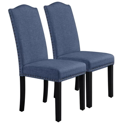 Yaheetech Set Of 2 Fabric Upholstered Classic Tall Back Dining Chair 11 Yaheetech Set Of 2 Fabric Upholstered Classic Tall Back Dining Chair - Image 9