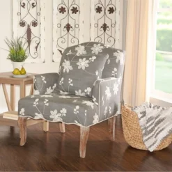Floral Upholstered Armchair - Gray - Linon 14 Floral Upholstered Armchair - Gray - Linon -Famous Furniture Store GUEST 34344341 bcef 426c b116 b4c759448f80