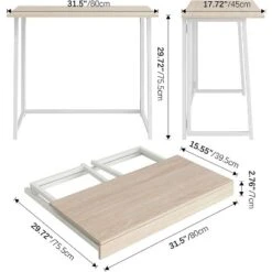 4NM 31.5 Inch Folding Modern Simple Computer Office Study Writing Table Desk For Study Room, Bedroom, And Living Room, Natural White 9 4NM 31.5 Inch Folding Modern Simple Computer Office Study Writing Table Desk For Study Room, Bedroom, And Living Room, Natural White -Famous Furniture Store GUEST 34698e73 34eb 4dea b0dd 3622b07e2902