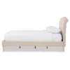 Fannie French Classic Modern Style Linen Fabric Platform Bed - Full - Baxton Studio