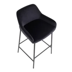 Set Of 2 Daniella Metal/Velvet Barstools - LumiSource -Famous Furniture Store GUEST 3496cefa d008 4b75 893a ee1ac7e5b368