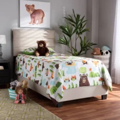 Ansa Upholstered Bed - Baxton Studio -Famous Furniture Store GUEST 34b5e8dd b0ac 482c 8a8c 3a88fb2c2c38