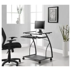 Edgeview Mobile Computer Desk - Black - Room & Joy -Famous Furniture Store GUEST 351781e5 817c 4ecb 95e8 a56ca6fde82c