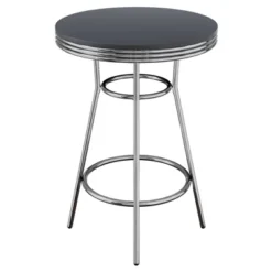 3pc Summit Bar Height Dining Sets With Swivel Stools Black/Bright Chrome - Winsome -Famous Furniture Store GUEST 357060a7 65b0 46d3 8e48 54dc337194d8