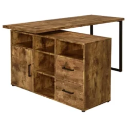 Hertford 2 Drawer L-Shape Desk - Coaster -Famous Furniture Store GUEST 3578810b 2a7f 441d bd7d ac4a40ed74d6
