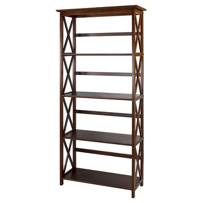 Montego 5 Shelf Bookcase - Flora Home 11 Montego 5 Shelf Bookcase - Flora Home - Image 9