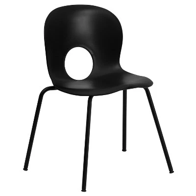 Flash Furniture HERCULES Series 770 Lb. Capacity Designer Plastic Stack Chair With Black Frame 13 Flash Furniture HERCULES Series 770 Lb. Capacity Designer Plastic Stack Chair With Black Frame - Image 11