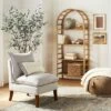 72" Holladay Curved Wooden Bookcase - Threshold™ Designed With Studio McGee 2 72" Holladay Curved Wooden Bookcase - Threshold™ Designed With Studio McGee -Famous Furniture Store GUEST 36cf8426 d595 4723 a170 a967bfc097f3
