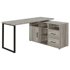 Hertford 2 Drawer L-Shape Desk - Coaster -Famous Furniture Store GUEST 36e8d7c9 739a 4201 8834 9f1f5d3a24cb