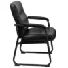 HERCULES Series 500 Lb. Capacity Big & Tall Black Leather Executive Side Chair With Sled Base - Flash Furniture -Famous Furniture Store GUEST 37c7555f ddec 4f2d 99fc f1a0dd0c1ff1