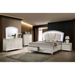 2pc Granite Nightstand And Dresser Set Pearl White - HOMES: Inside + Out -Famous Furniture Store GUEST 38d7f685 e905 4beb 9944 d8f53df60e8d