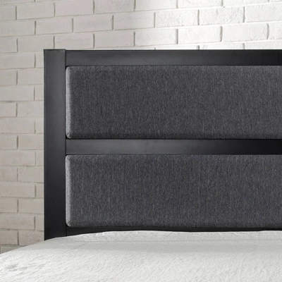 Jessica Upholstered Metal Headboard Gray - Zinus 4 Jessica Upholstered Metal Headboard Gray - Zinus - Image 2