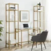 3pc Aimee Desk And Etagere Set Soft Gold - Crosley -Famous Furniture Store GUEST 38fb0f1e 7539 483c 9cdd 56aac117af25