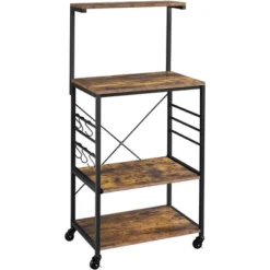 Yaheetech 50.5"H Kitchen Baker's Rack With Side Hooks -Famous Furniture Store GUEST 391af7d6 b03a 4d23 a849 e6a292fc1bf9
