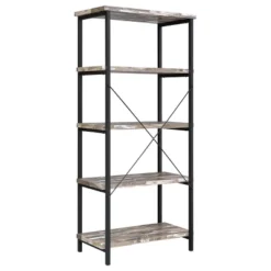 70.75" Kemper 4 Shelf Bookcase Salvaged Cabin - Coaster -Famous Furniture Store GUEST 395ec3c2 cc96 419e 8b6d c92288c3dc2f