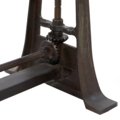 Industrial Teak Wood Console Table Brown - Olivia & May -Famous Furniture Store GUEST 398ede8b d052 4ca4 961d 63dee197788e