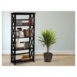 Montego 5 Shelf Bookcase - Flora Home 14 Montego 5 Shelf Bookcase - Flora Home -Famous Furniture Store GUEST 39ccba49 0fda 4f02 a399 0b8814fa6615