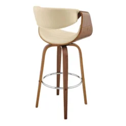 26" Arya Swivel Counter Height Barstool With Faux Leather - Armen Living -Famous Furniture Store GUEST 39d19f8c 425f 4c15 ad87 e34df2b5e791