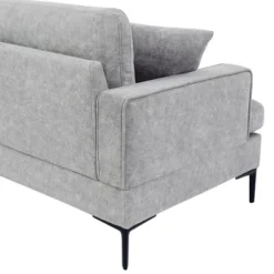 80.7" Modern Upholstered Loveseat Sofa With Metal Legs And 2 Pillows-ModernLuxe -Famous Furniture Store GUEST 3a111b57 d4b1 40ca a89b b2262db6a36b