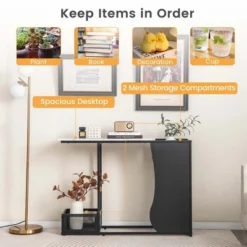 Costway 43.5'' Console Table With Faux Marble Top & 2 Storage Compartments Entryway Hallway 14 Costway 43.5'' Console Table With Faux Marble Top & 2 Storage Compartments Entryway Hallway -Famous Furniture Store GUEST 3ae4a6e4 ab50 431b 9ed8 ba26afcd3642