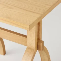 Sawhorse Wood Accent Side Table - Natural - Hearth & Hand™ With Magnolia -Famous Furniture Store GUEST 3b575fa6 5ded 4084 aa3d b629636da4b3