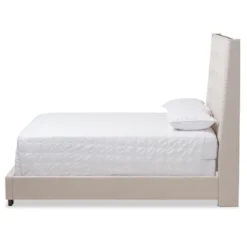 Georgette Modern And Contemporary Fabric Upholstered Bed - Baxton Studio
