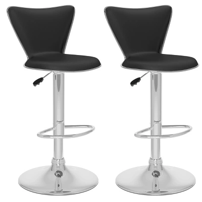 Set Of 2 Adjustable Angled High Back Barstools - CorLiving 10 Set Of 2 Adjustable Angled High Back Barstools - CorLiving - Image 8