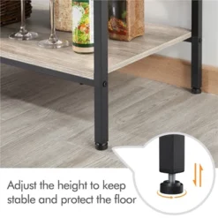 Yaheetech 4-tier 64" H Kitchen Baker's Rack With Power Outlet, Gray -Famous Furniture Store GUEST 3dbb6d1c 6ea9 4380 a53c 92dd8c0f629b