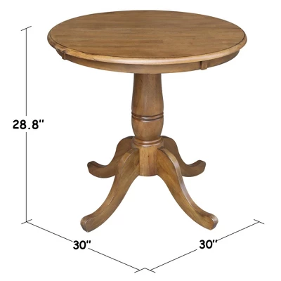 Morgan 30" Round Top Pedestal Table - International Concepts 4 Morgan 30" Round Top Pedestal Table - International Concepts - Image 2