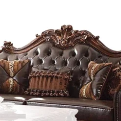 96" Vendome PU Sofa Cherry - Acme Furniture -Famous Furniture Store GUEST 40b43600 f3a7 4ac7 bcbf 3a1cc8a5fffe
