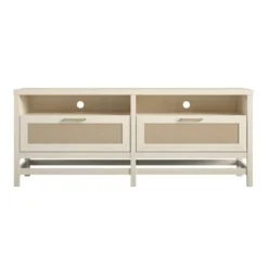 Latta TV Stand For TVs Up To 60" With Faux Rattan Ivory Oak - Room & Joy 14 Latta TV Stand For TVs Up To 60" With Faux Rattan Ivory Oak - Room & Joy -Famous Furniture Store GUEST 40f83427 3143 4cd9 9c8d 15e9c209b94d