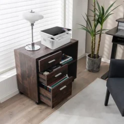 Costway 3-Drawer Wood File Cabinet Mobile Lateral Printer Stand With Open Storage Shelves 12 Costway 3-Drawer Wood File Cabinet Mobile Lateral Printer Stand With Open Storage Shelves -Famous Furniture Store GUEST 4131d373 5a73 44da 80e1 9bd494f251f4