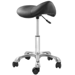 Saloniture Ergonomic Saddle Stool - Adjustable Hydraulic Seat, Rolling Salon Chair With Swivel Wheels -Famous Furniture Store GUEST 41d9281f 0e07 4a06 87e0 6820dbf8b07e