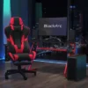 BlackArc Echo Gaming Desk & Chair Set: Black & Red Faux Leather Reclining Gaming Chair; Gaming Desk With Headphone Hook And Cupholder -Famous Furniture Store GUEST 42169d98 0675 4203 bb13 a08a01bd923b