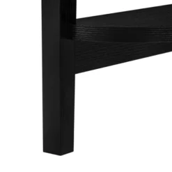 36" 2 Tier Half Moon Shape Console Table Black - EveryRoom -Famous Furniture Store GUEST 4313744f ca39 4940 9147 3cc10f86e999