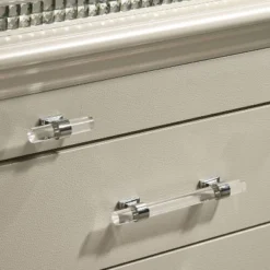 2pc Granite Nightstand And Dresser Set Pearl White - HOMES: Inside + Out -Famous Furniture Store GUEST 4347863a 7975 4e8f 901b 173f3f51813d