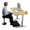 48"x30" Electric Standing Desk With Adjustability ( 27.2"-45.3") Natural Bamboo Gray - Uncaged Ergonomics
