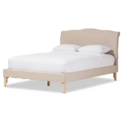 Fannie French Classic Modern Style Linen Fabric Platform Bed - Full - Baxton Studio 11 Fannie French Classic Modern Style Linen Fabric Platform Bed - Full - Baxton Studio -Famous Furniture Store GUEST 43c9be01 7845 48ae a2a3 4534f736698c