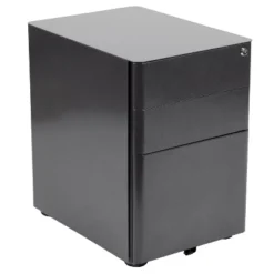 Flash Furniture Modern 3-Drawer Mobile Locking Filing Cabinet With Anti-Tilt Mechanism And Hanging Drawer For Legal & Letter Files -Famous Furniture Store GUEST 44b046d9 f107 4526 8d4f 67503697cc0a