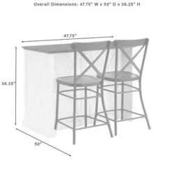 Clifton Kitchen Island With Camille Stools Distressed White/Black - Crosley 29 Clifton Kitchen Island With Camille Stools Distressed White/Black - Crosley -Famous Furniture Store GUEST 44cf0319 8682 4d82 9df6 2f05030945b7