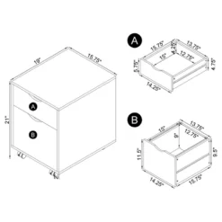 Noorvik 7 Drawer Writing Desk Set With 2 File Cabinets Dark Oak - Coaster -Famous Furniture Store GUEST 4563ab22 a03a 4ddd b2e7 4050ab36fdbc