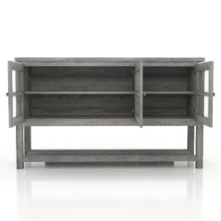 Carita Transitional Windowpane Cabinets Buffet - HOMES: Inside + Out -Famous Furniture Store GUEST 457aeba4 f484 4fa2 92f1 a9eb65612974