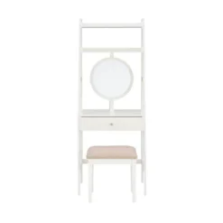 Alaina Leaning Vanity Set White - Linon -Famous Furniture Store GUEST 466d39d3 8fb1 4f67 8dd1 d90150d3ae47