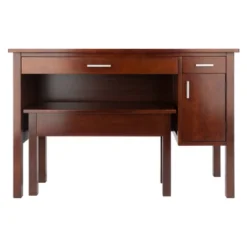 2pc Emmett Desk Set With Bench Walnut - Winsome 9 2pc Emmett Desk Set With Bench Walnut - Winsome -Famous Furniture Store GUEST 46f8ae32 48b0 45a1 af50 b8b47b9ce9f0