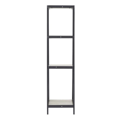 3pc Neveah Marble Ladder Desk And Bookcase Set Matte Black - Inspire Q 15 3pc Neveah Marble Ladder Desk And Bookcase Set Matte Black - Inspire Q - Image 13