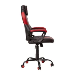 Emma And Oliver Ergonomic High Back Swivel Gaming Chair With Diamond Stitch Black Faux Leather Upholstery With Red Accent Stripes, Padded Arms 17 Emma And Oliver Ergonomic High Back Swivel Gaming Chair With Diamond Stitch Black Faux Leather Upholstery With Red Accent Stripes, Padded Arms -Famous Furniture Store GUEST 47bd88f2 666e 47eb ad31 47a0916dcd65