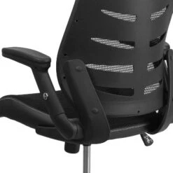Emma And Oliver High Back Black Mesh Swivel Ergonomic Office Chair With Adjustable Flip-Up Arms -Famous Furniture Store GUEST 47dba6dd 3b09 487c 86a0 d3b4bd52bc09