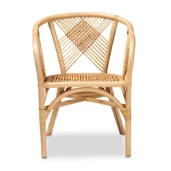 Kagama Rattan Dining Chair Brown - Bali & Pari